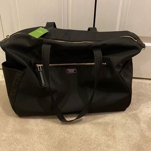 NWT Kate Spade Black Weekender Bag